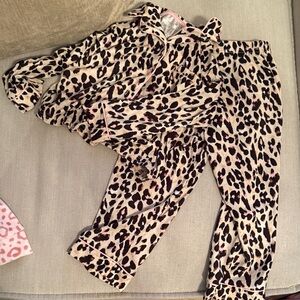 Leopard Print Kids Pajamas